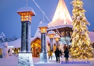 voyage noel 2021 laponie finlande village pere noel hotel chalet prive sejour tout compris photo
